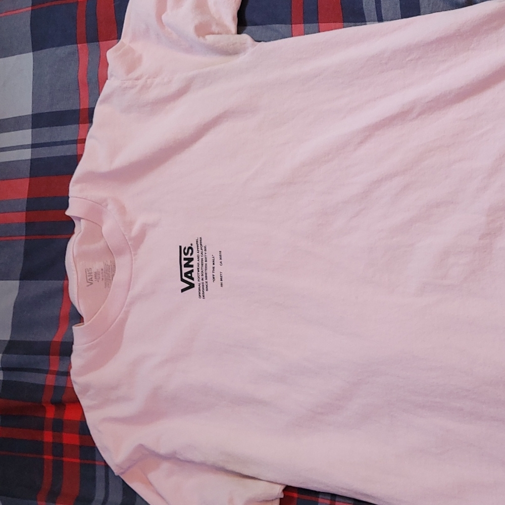 A Pink "Vans" Short Sleeve Shirt.